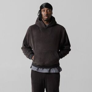 YZY x GAP - Black Polar Fleece Hoodie - Size XLarge - Unreleased Design